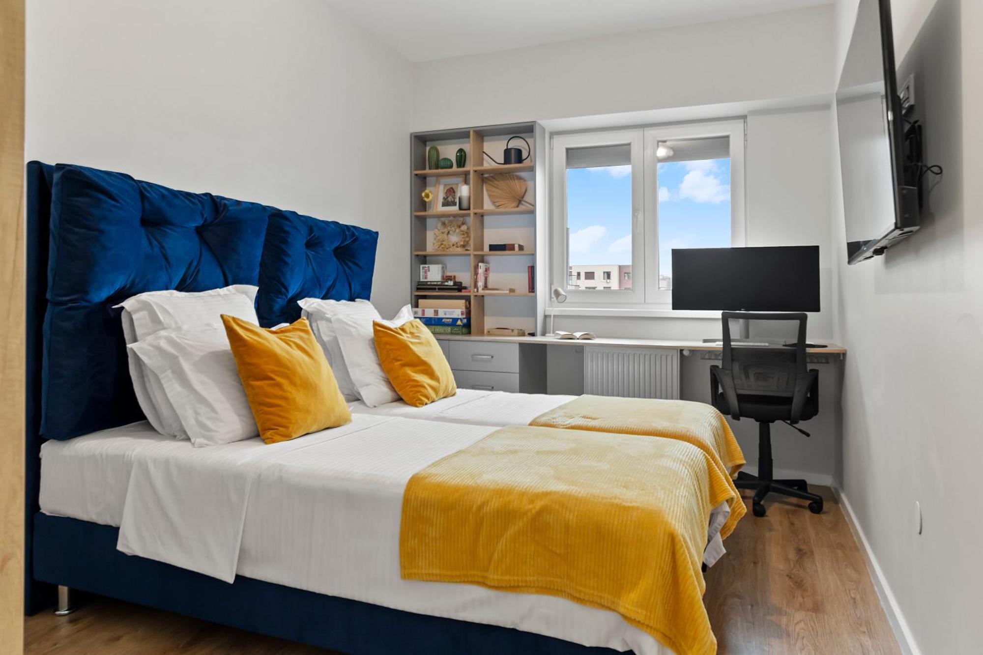 Mido Park Apartment With Private Parking & Self Check-In 布加勒斯特 外观 照片